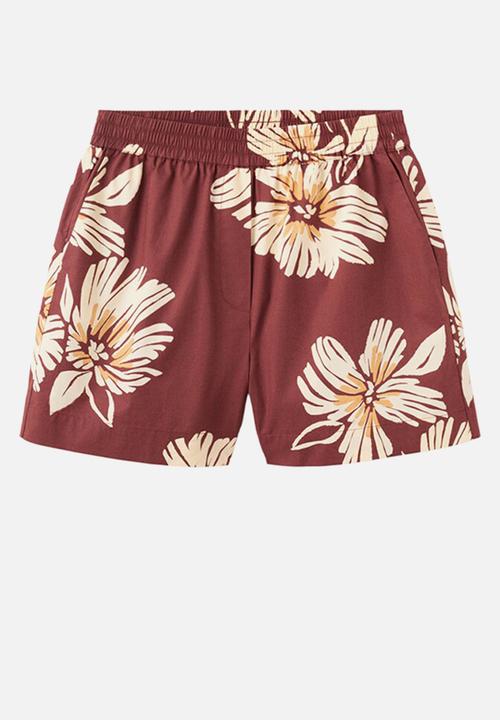 MANGO - Shorts sake - dark red