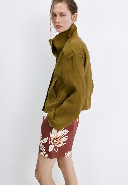 MANGO - Shorts sake - dark red
