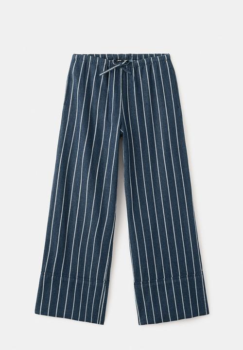 MANGO - Trousers april - open blue