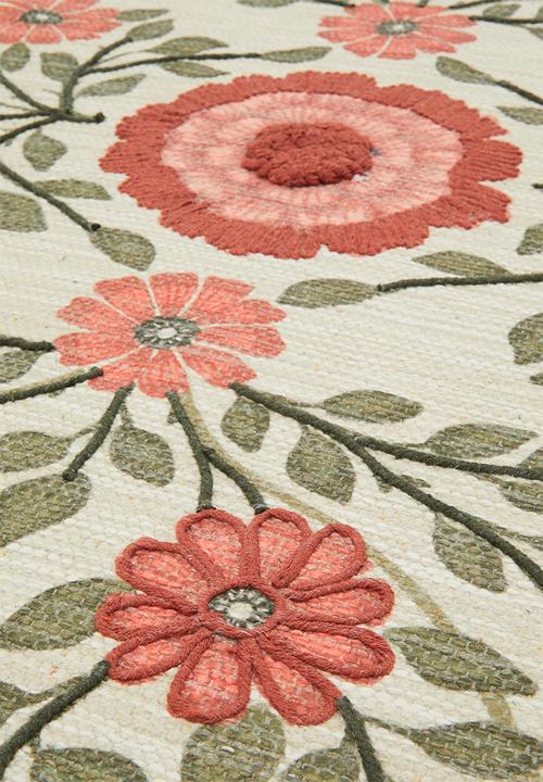 Sixth Floor - Rosa Embroidered Rug - Multi