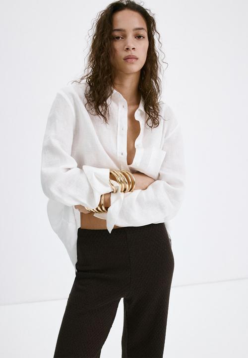 MANGO - Trousers Nati - Brown
