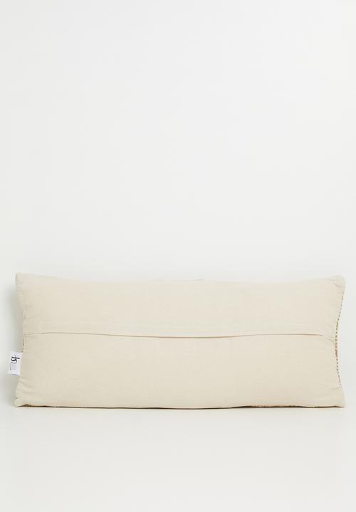 Sixth Floor - Kai Jute & Cotton Geo Cushion - Natural
