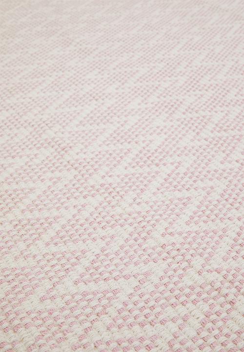 Sixth Floor - Santi Cotton Woven Geo Rug Pink