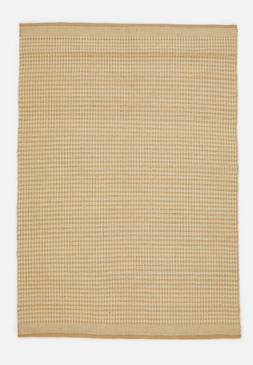 Sixth Floor - Houndstooth Jute & Dhurrie Natural
