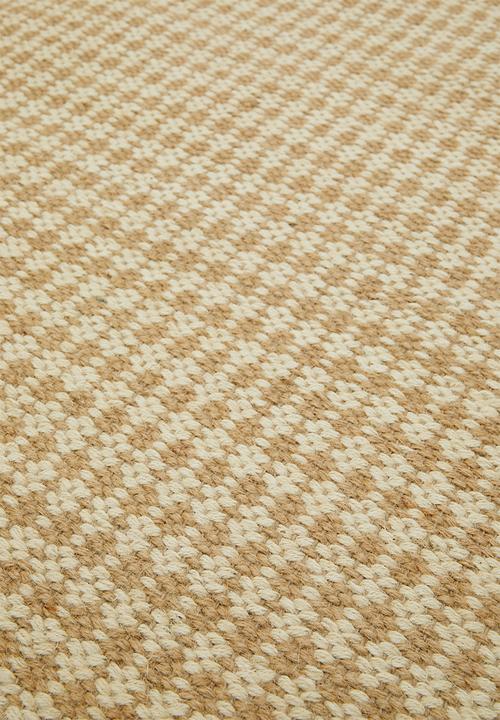 Sixth Floor - Houndstooth Jute & Dhurrie Natural