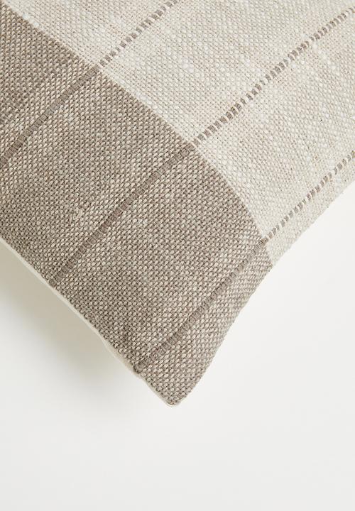 Sixth Floor - Cotton Woven Stripe Cushion - Natural