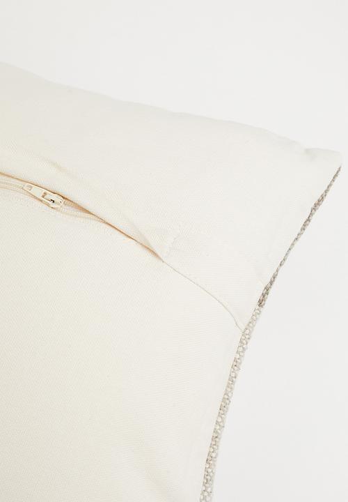 Sixth Floor - Cotton Woven Stripe Cushion - Natural