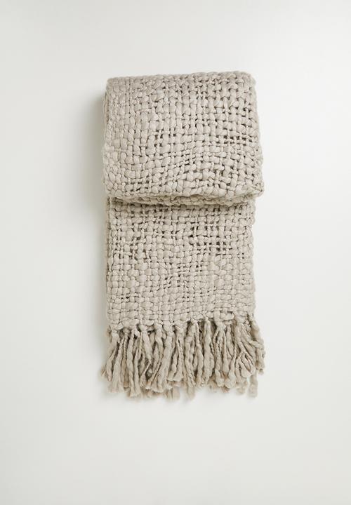 Sixth Floor - Chunky Textured Throw - Natural