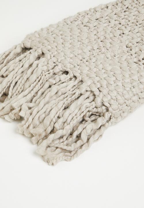Sixth Floor - Chunky Textured Throw - Natural