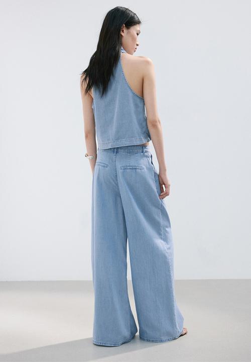 MANGO - Trousers ibiza - open blue