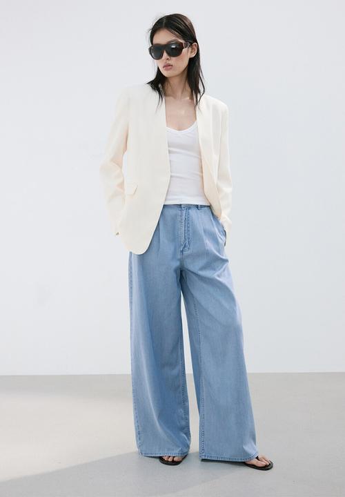 MANGO - Trousers ibiza - open blue