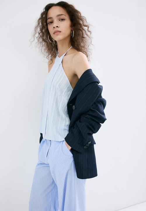 MANGO - Trousers saly - medium blue