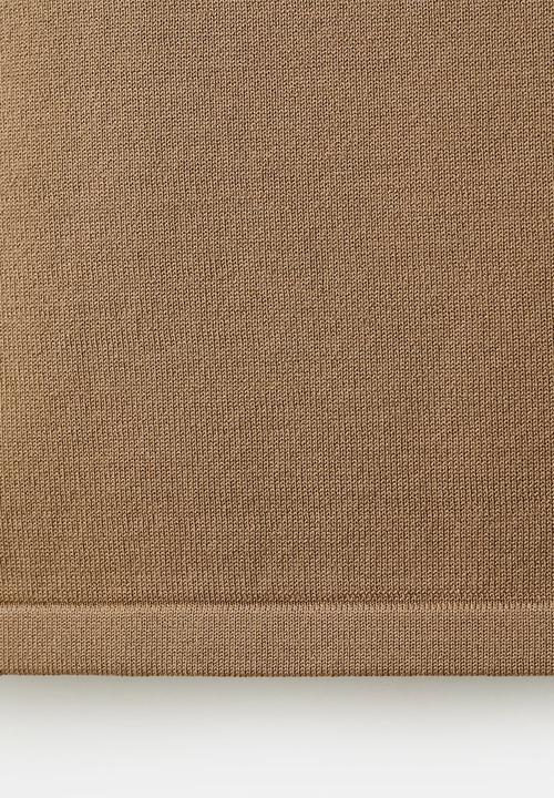 MANGO - Top naqui - dark brown