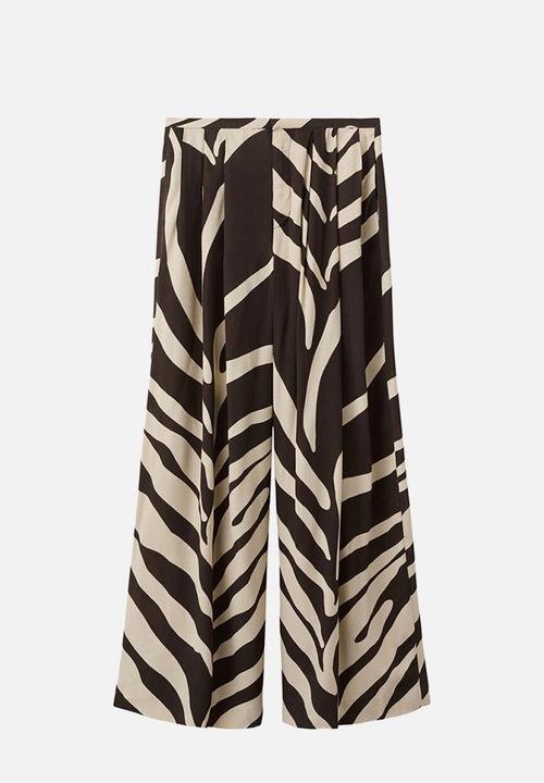 MANGO - Trousers cuca - brown
