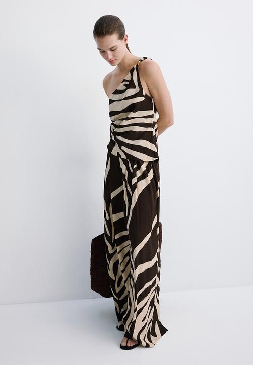 MANGO - Trousers cuca - brown