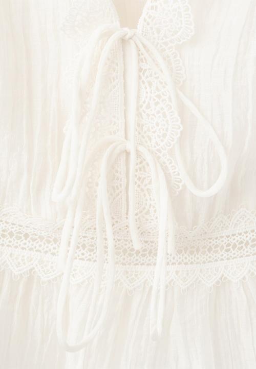 MANGO - Top elena - light beige