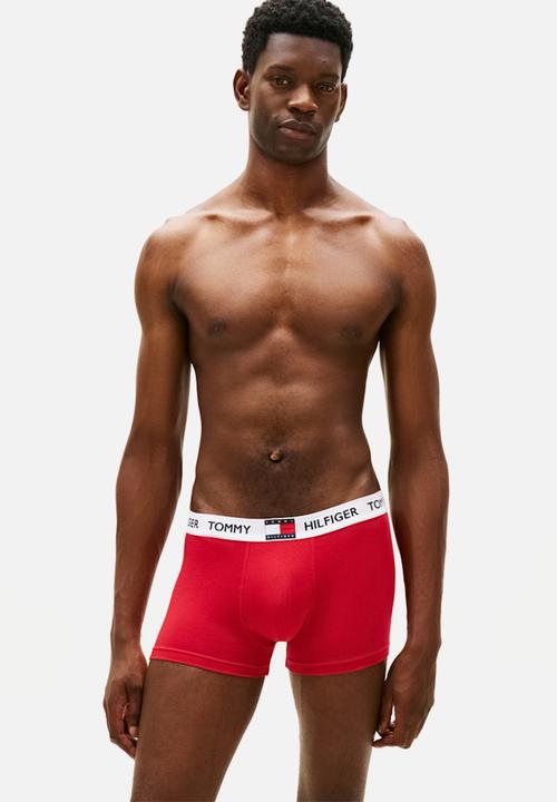 Tommy Hilfiger - 3 Pack TRUNK - Med Red/White/Des sky