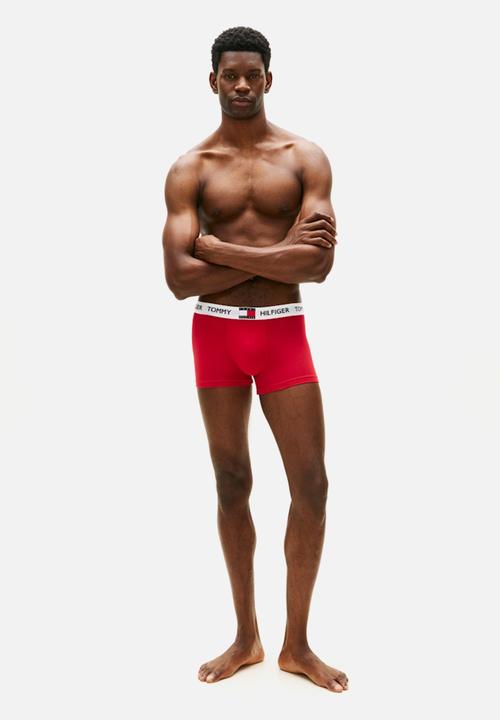 Tommy Hilfiger - 3 Pack TRUNK - Med Red/White/Des sky