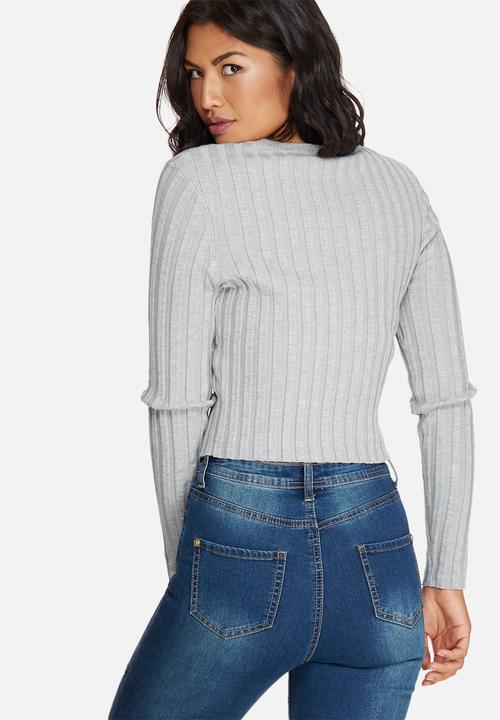 Missguided - Extreme rib basic crop jumper