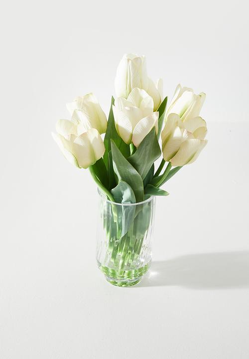 Silk By Design - Lime Green Tulips In Vase - green