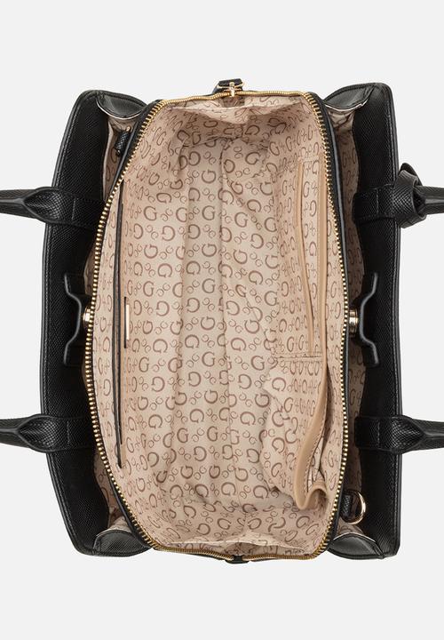GUESS - Cadence Satchel Bag - Black