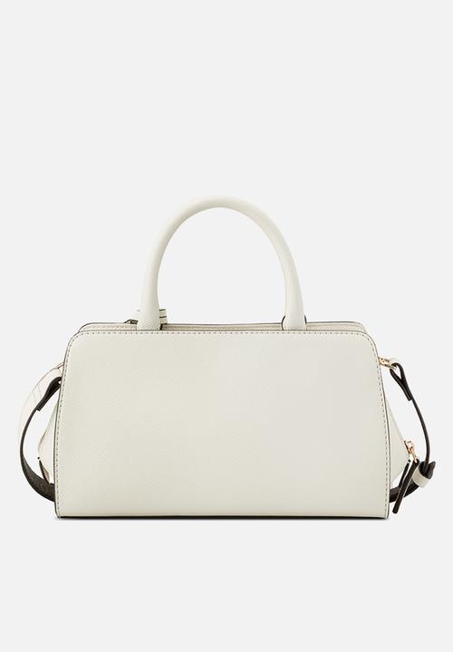 GUESS - Cadence Satchel Bag - Cream