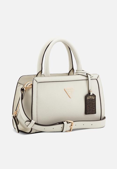 GUESS - Cadence Satchel Bag - Cream