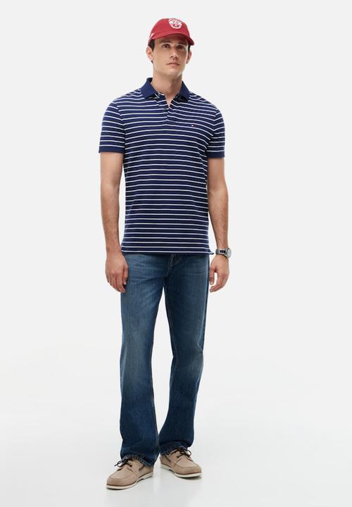 Tommy Hilfiger - 1985 REGULAR POLO - Carbon Navy / Ivory Petal