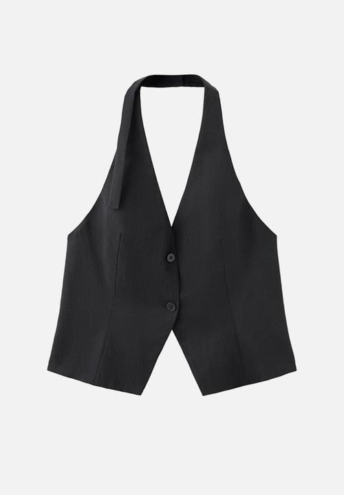 MANGO - Vest marga - black