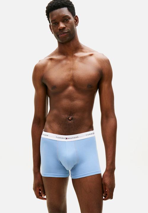 Tommy Hilfiger - 3 Pack TRUNK - Brisk Blue/Black/Ice Hthr