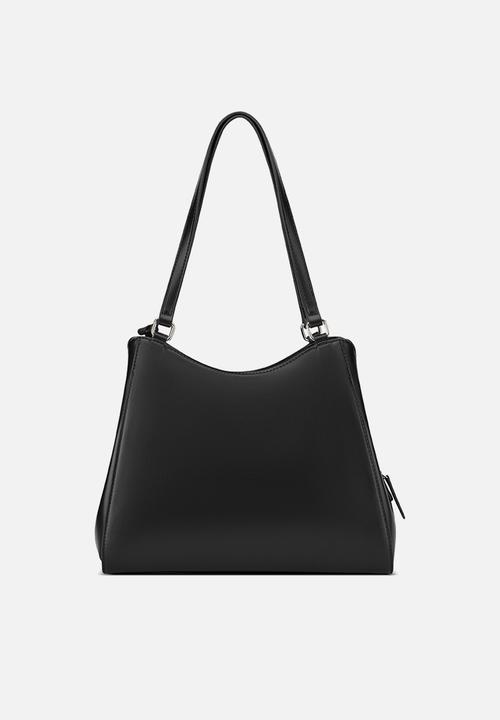 GUESS - Elsa Satchel Bag - Black