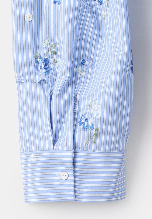 MANGO - Shirt florix - light/pastel blue