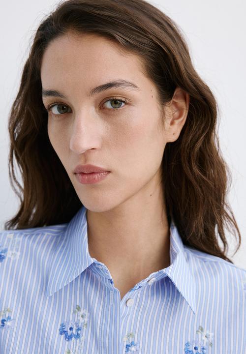 MANGO - Shirt florix - light/pastel blue