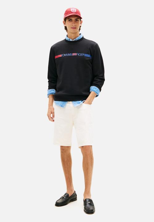 Tommy Hilfiger - BRAND LOVE TR STRIPE SWEATSHIRT - Black