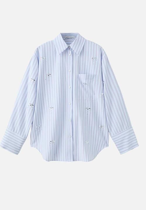 MANGO - Shirt jewelry - light/pastel blue