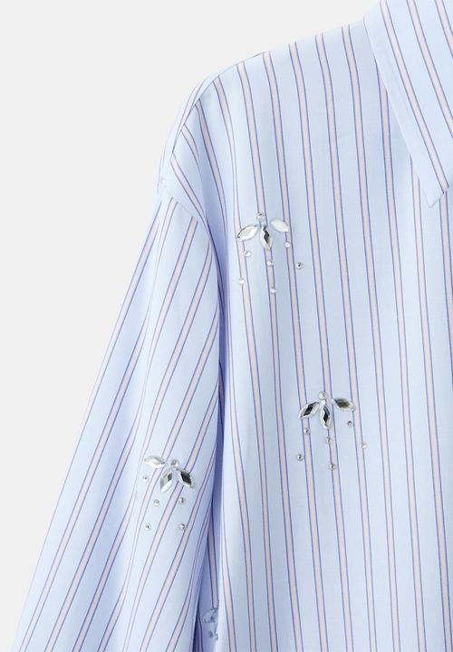 MANGO - Shirt jewelry - light/pastel blue
