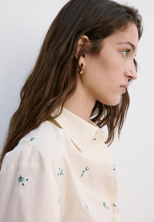 MANGO - Shirt lovely - light/pastel yellow