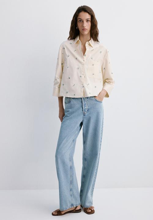 MANGO - Shirt lovely - light/pastel yellow