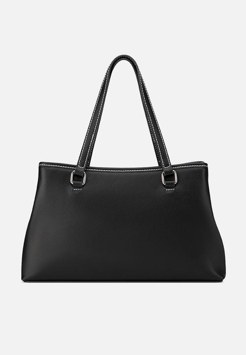 GUESS - Angelica Satchel Bag - Black