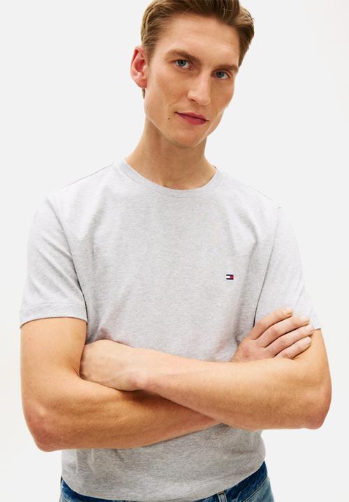Tommy Hilfiger - ESS SEASONAL REG FIT SOLID TEE - Light Grey Heather
