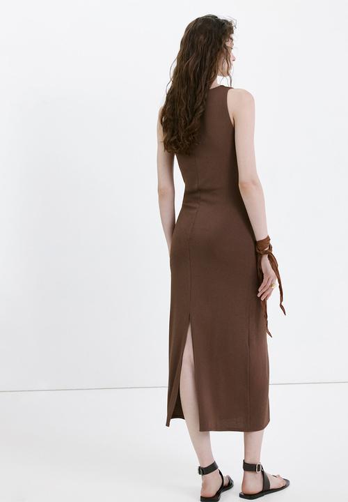 MANGO - Dress esme - brown