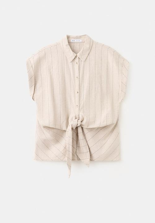 MANGO - Shirt zede - brown
