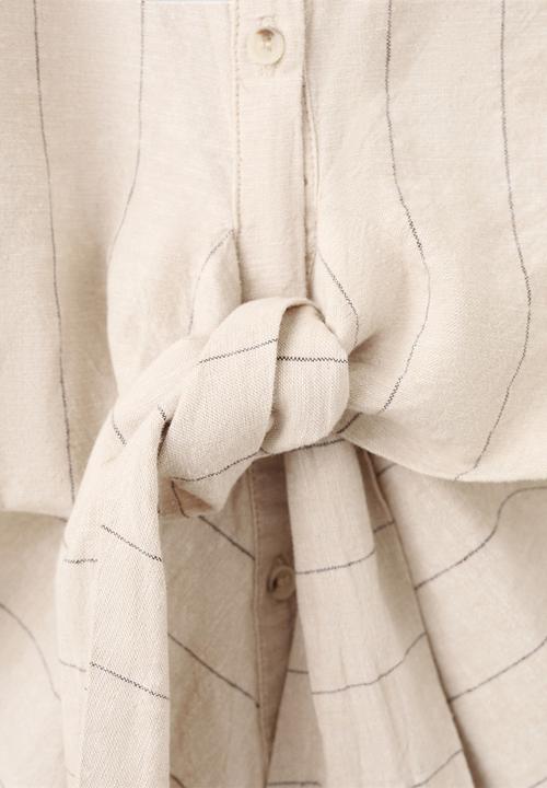 MANGO - Shirt zede - brown