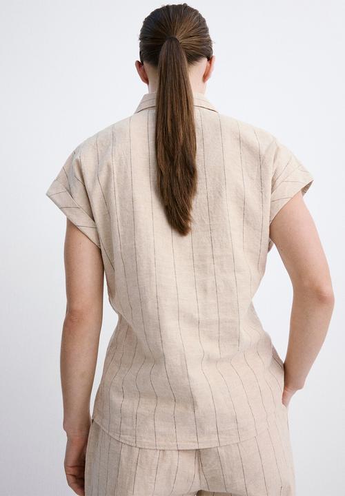 MANGO - Shirt zede - brown
