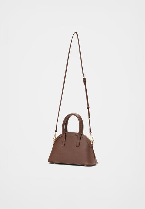 Forever New - Indiana bowler bag - chocolate saffiano