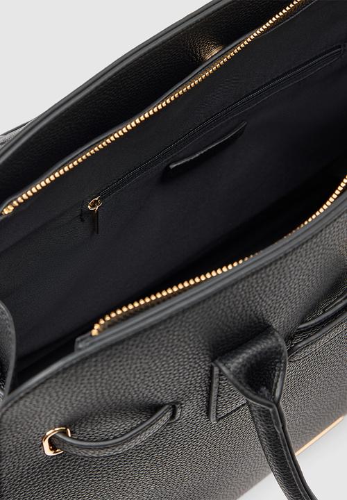 Forever New - Clara curve buckle tote bag - black
