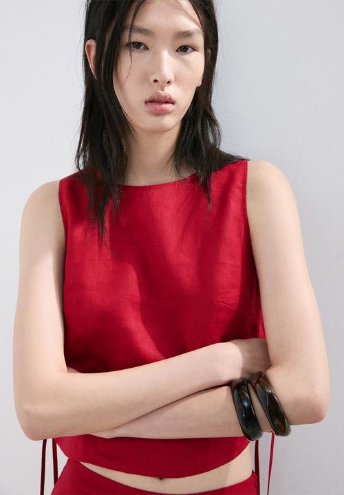 MANGO - Top fred - red