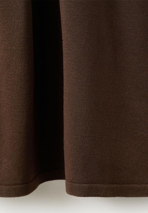 MANGO - Dress aurora - dark brown