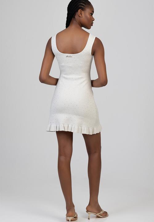 SISSY BOY - Heart Of Glass Mini Dress - Off White