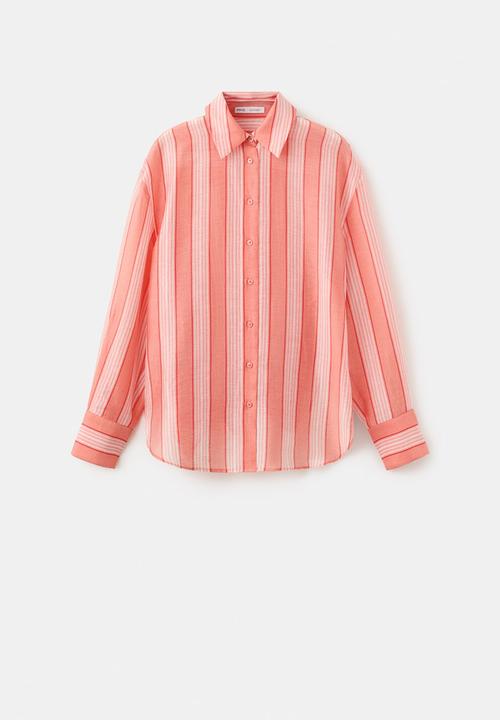 MANGO - Shirt clay - orange
